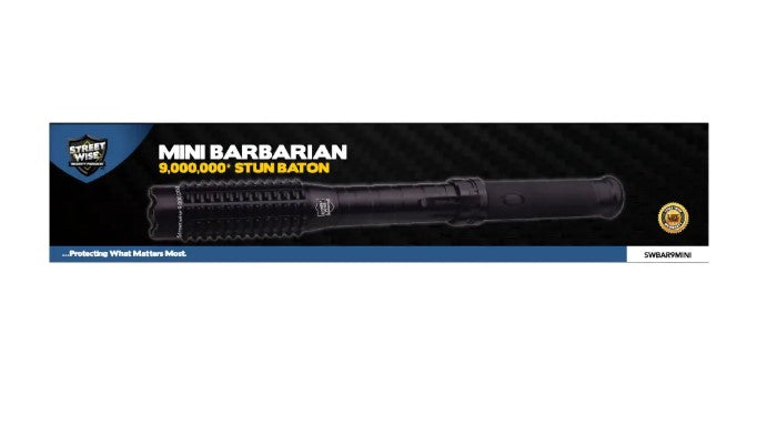 Streetwise Mini Barbarian 9,000,000 Volts Stun Baton Flashlight