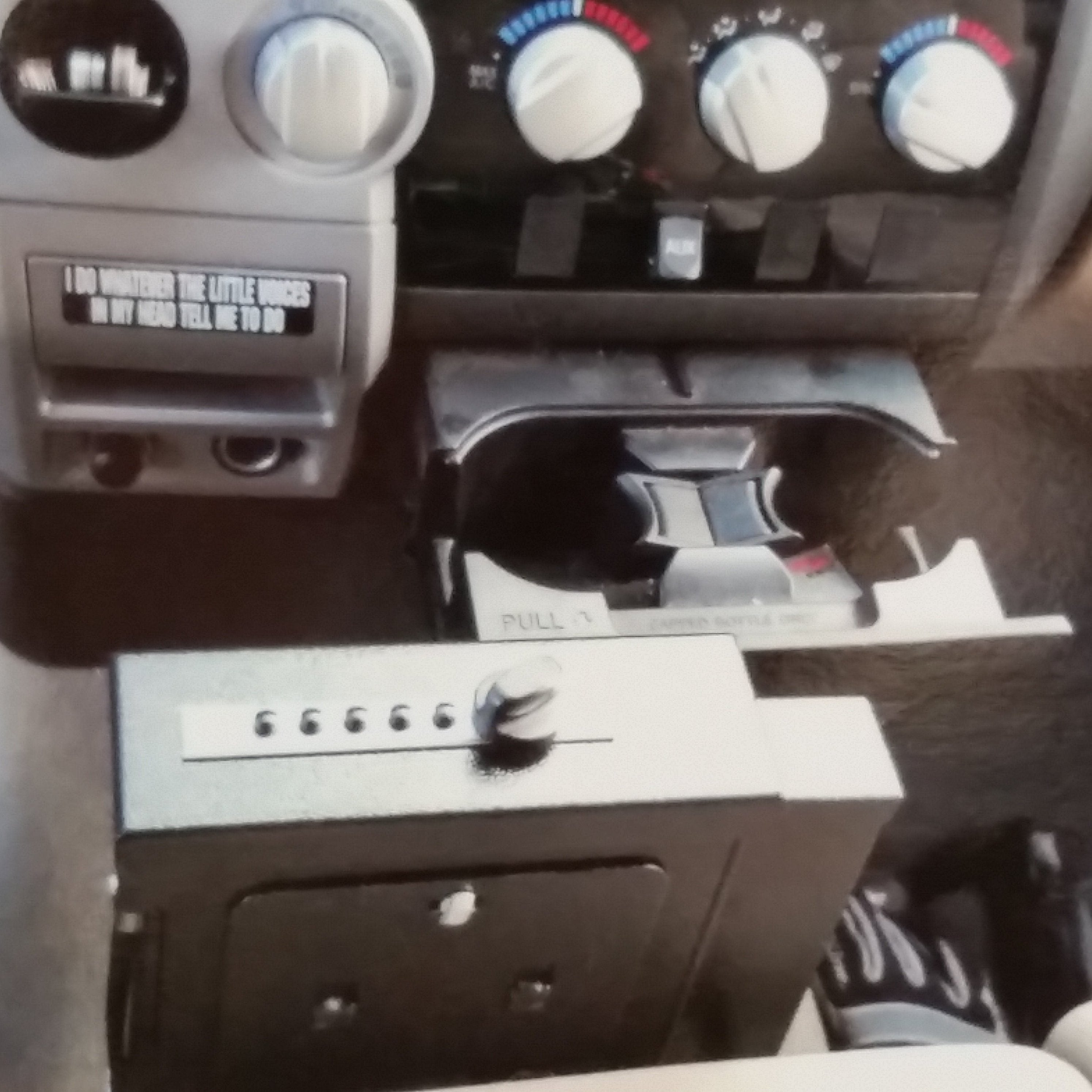 Titan Compact Vault in front of center console Installation  F- 150