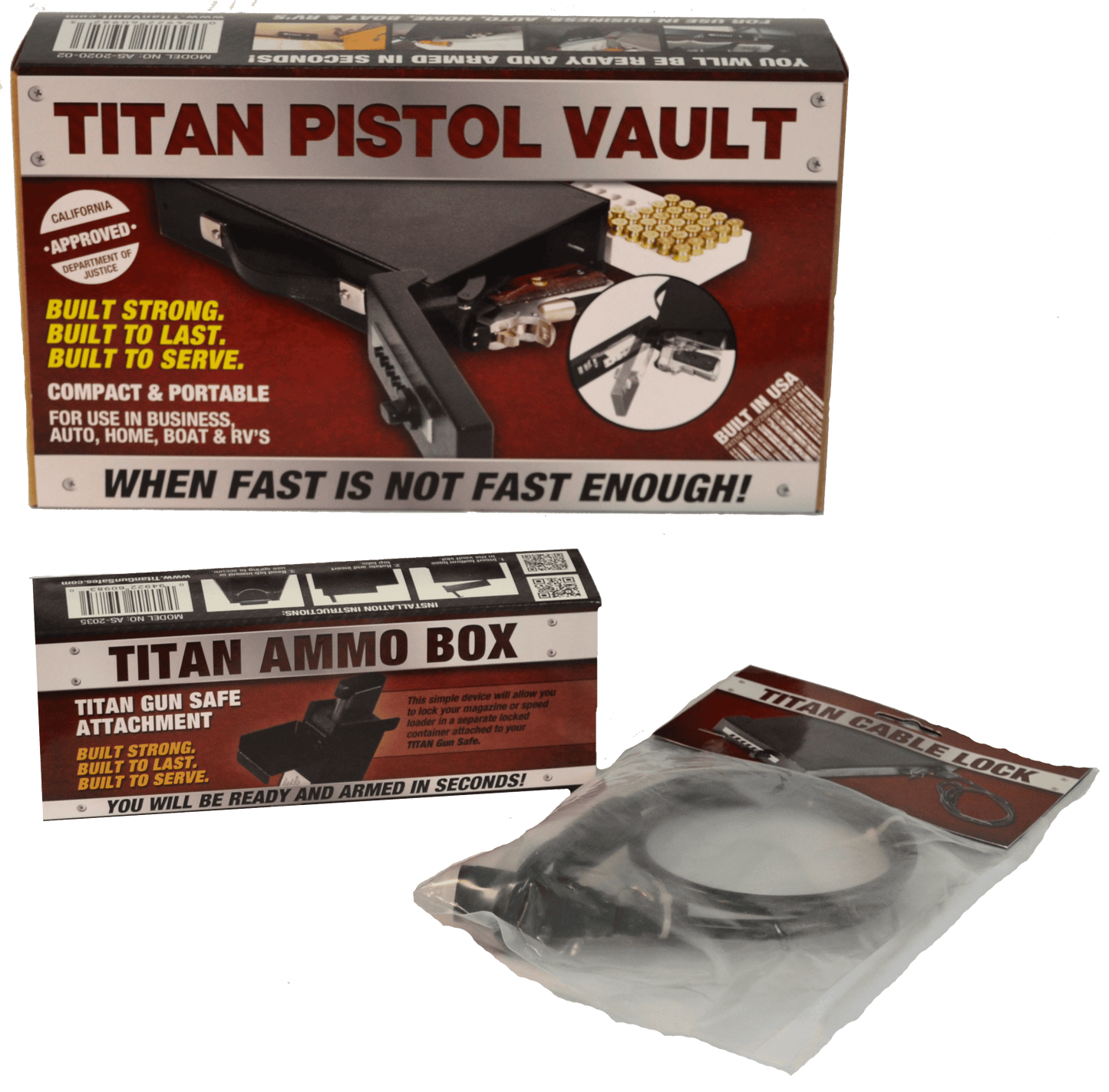 Titan Pistol Vault Bundle - Titan Pistol Vault By Titan Security Products Inc