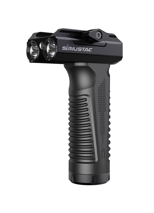2000 Lumen VGC mini Siriustac foregrip with green laser dual tactical flashlight - Titan Security Products Inc.