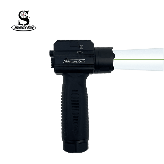 1600 Lumen Foregrip Light with Green Laser | Rechargeable USB TYPE-C | 260 Meter Throw | Rubberized Grip - Titan Security Products Inc.