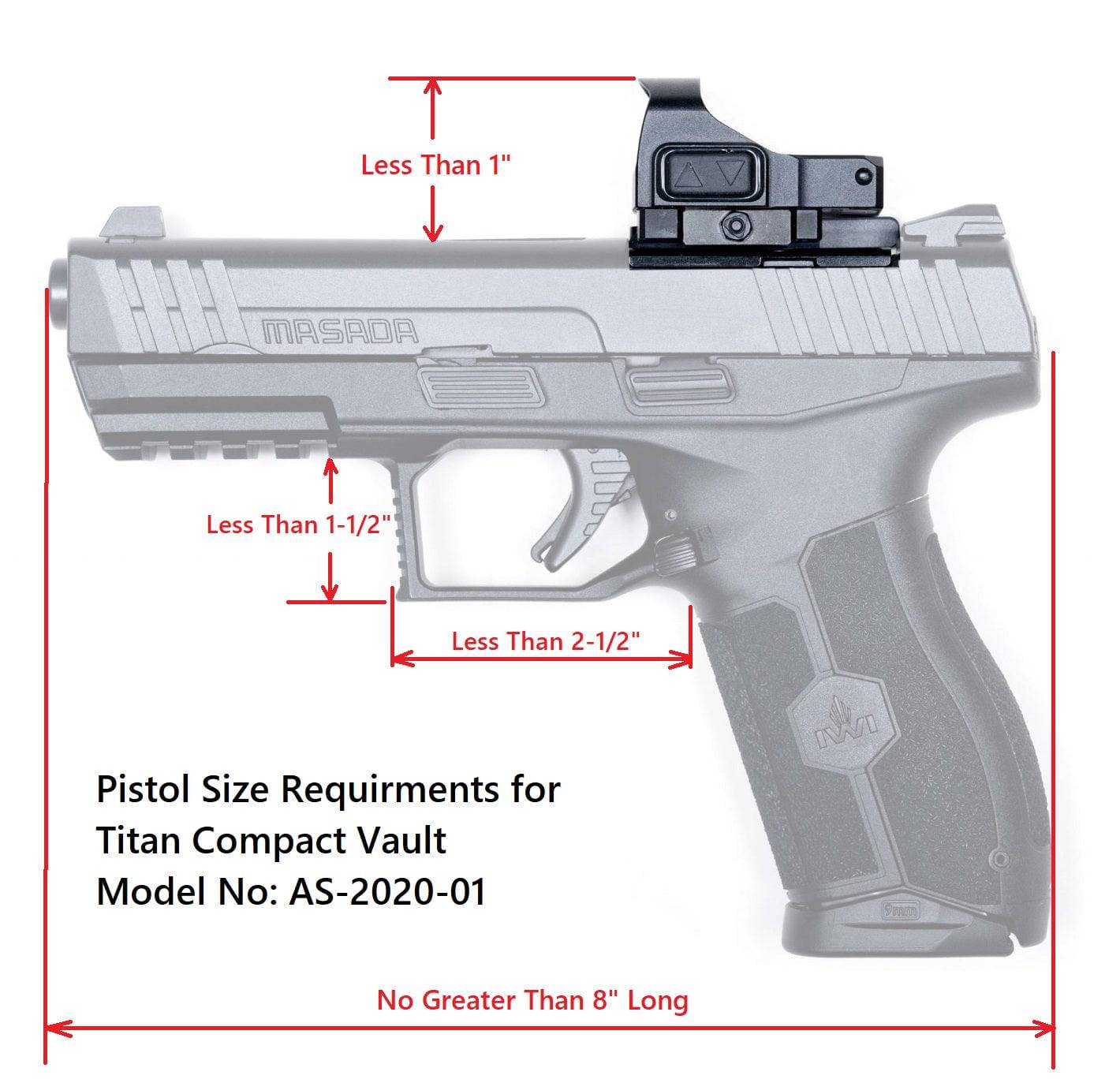 Titan Compact Gun Safe Bundle "Quick Access Vehicle Handgun Safe"