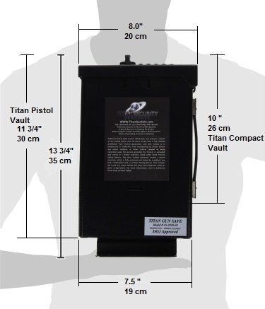 Titan Compact & Pistol Vault measurements comparison - Titan Security Products Inc.
